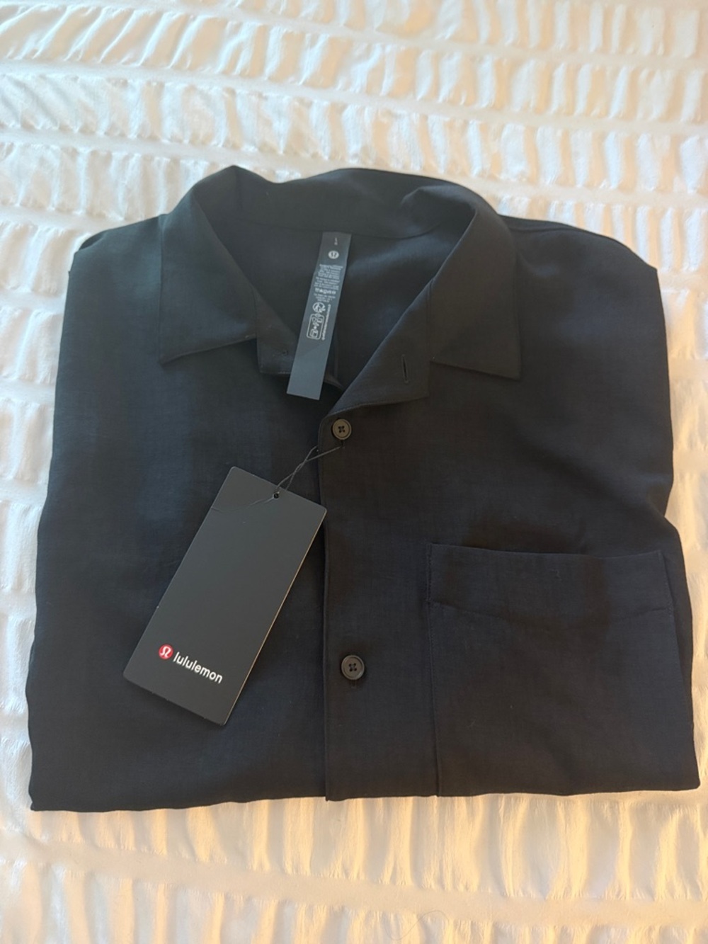 Lululemon lightweight camp collar button up NWT